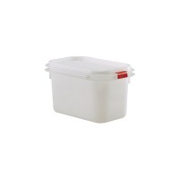 1-9 Gastronorm Polypropylene Container with Colour Coded Clips 100mm Deep